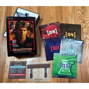 MacGyver: The Escape Room Game (2018) Pressman Board Game • Complete